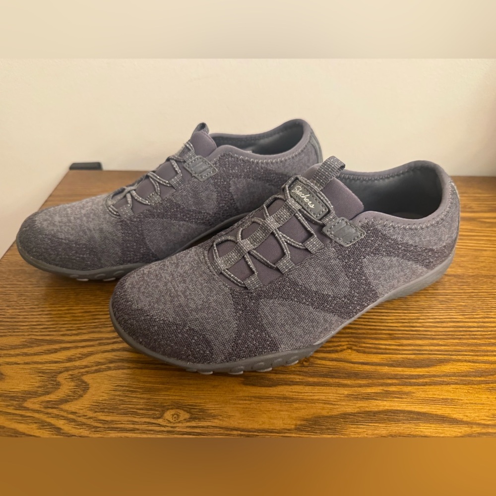 Skechers Relaxed Fit Breathe-Easy Opportuknity Slip-On Sneaker Gray 7